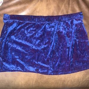 Urban Renewal crushed velvet mini skirt